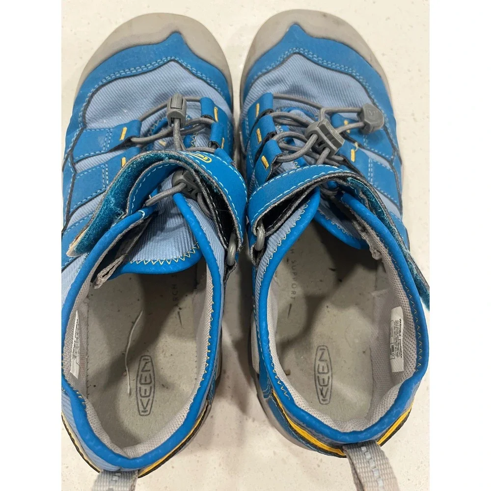 KEEN Kids Blue Yellow Hook and Loop Water Ready Sport Sandals Size‎ 3
